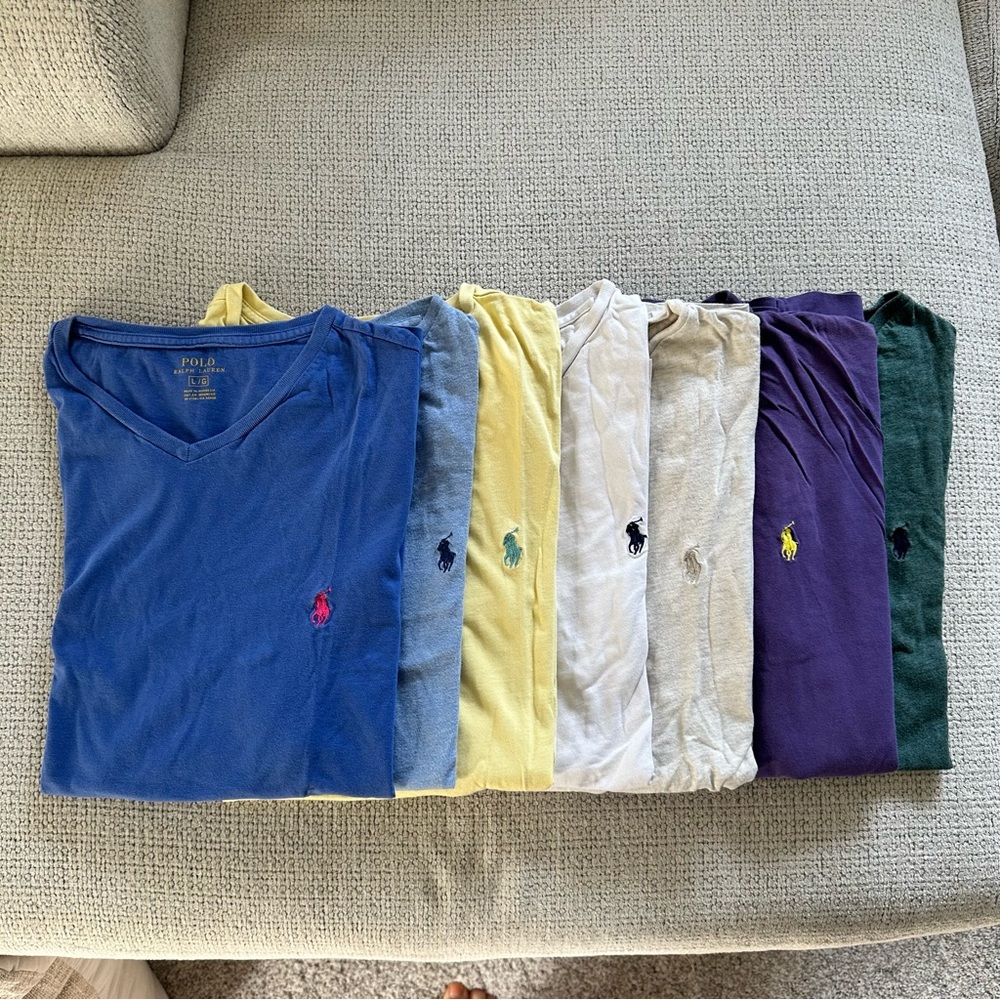 Polo Ralph Lauren men’s V-Neck T-Shirts Set